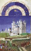 unknow artist Brothers Van Limburg September, page from the Tres riched heures du duc the Berry painting